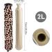 2L Natural Rubber Long Hot Water Bottle with Cover and Strap - Leopard Print | Thermotherapy for Period, Belly, Back, Neck, Legs | Bed Warmer - 72cm Body Bottle - Buy Online on GoSupps.com