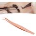 Buy Stainless Steel Eyelash Tweezers | Long Slanted Tweezers for False Eyelash Extension International Shipping Available - Buy Online on GoSupps.com