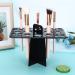 VIFER 26 Holes Makeup Brush Holder Foldable Black Cosmetic Organizer for International Shipping - Buy Online on GoSupps.com