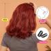 OUFEI Red Bob Wig with Bangs for Women Short Wavy Natural Synthetic Hair Heat Resistant Wigs Cosplay Daily Party Use Red(8134-1) - Buy Online on GoSupps.com