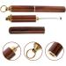 Healeved 2Pcs Wooden Ear Pick Set - Portable Ear Wax Removal Tools for Adults | Earpicks Keychain Ear Scoops Cleaners - Buy Online on GoSupps.com
