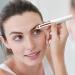 Rechargeable Electric Eyebrow Hair Remover with LED Light - Painless Trimmer for Women - White - Buy Online on GoSupps.com