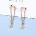 Boho Gold Star Chain Earrings | Personalized Dangle & Stud Ear Threaders for Women - Buy Online on GoSupps.com