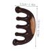 Anneome Portable Wooden Massage Comb - Wide Tooth Detangler for Scalp Relief | 10.50x5.50cm Brown - Buy Online on GoSupps.com