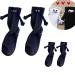 Asfnn Couple Socks Holding Hands Funny 3D Doll Couple Sock Magnetic Suction Couple Socks Unisex Couple Socks 2PCS Large Black-b