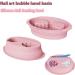 Bol de dissolvant pour ongles Bassin de manucure ergonomique en silicone pour voyage int rieur spa salon Rose - Buy Online on GoSupps.com
