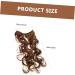 FRCOLOR Wavy Hair Extensions Clip in Hair Extensions Women Curly Hair Wigs & Accessories Wavy Hairpiece Synthetic Hair Straight Wigs Wig Accessories Fluffy High Temperature Wire Extend 66x26x0.8cm Light Brown - Buy Online on GoSupps.com
