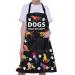 BNQL dog care anxes cute dog chest puppies dog waterproof apron dog cooking apron dog trainer groomer gifts dogs make me happy dogs make me happy color