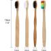 Kitchnexus 10-Pack Bamboo Toothbrushes | Eco-Friendly BPA-Free & Biodegradable for Kids & Adults - Brown Black White - Buy Online on GoSupps.com
