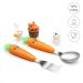 Baby Cutlery Set - Learning Spoon & Fork for Kids 18 Months+ | Self-Feeding Essentials - Buy Online on GoSupps.com