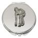 Bowler Pewter Compact Mirror Handbag Gift With Free Engraving 39