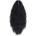 24" Corn Wave Ponytail Extension Claw Clip on Ponytails Wavy Curly Hair Extensions Jaw Pony Tail Hairpiece Jet Black 24inch (Pack of 1) Yaki-Jet Black - Buy Online on GoSupps.com