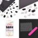 Sethexy Square Black False Nails - 24 Medium Acrylic Nail Tips for Women & Girls | Banish White Fingernails - Buy Online on GoSupps.com