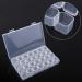 Buy Clear Plastic Tablet Box - 28 Slots Adjustable Medicine & Jewelry Organizer for International Shipping - Buy Online on GoSupps.com