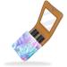 Stylish Leather Lipstick Case with Mirror | Mini Lip Gloss Organizer Bag - Colorful Floral Design - Buy Online on GoSupps.com