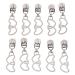 10Pcs 3# Heart/Flower Metal Zipper Repair Kits Zipper Pull Slider Head DIY Handmade Sewing Garment Bag Accessories Style 2