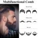 Stainless Steel Hair & Beard Comb - AhfuLife Folding EDC Pocket Comb with Bottle Opener | Anti-Static Care | Mustache Comb | Gift Box Included - Buy Online on GoSupps.com