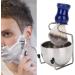 Premium Bart Shaving Brush Set - Durable Stainless Steel for Hairdressing | Large Capacity & Strong Fall Resistance - Buy Online on GoSupps.com