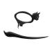 Marycrafts scarf clip cloth pin hairpin hair stick hair sticks hair accessories made of buffalo horn (black)