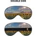 Buy Sunflowers Sunlight Double-Sided Sleep Eye Mask | Comfort Soft Blindfold with Adjustable Strap | Block Out Light in Style - Buy Online on GoSupps.com