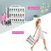 Universal Clear Gel Nail Polish Organizer Case | 48 Bottles Holder with Adjustable Dividers | Acrylic, Gel, Dip Powder Storage | Includes Toe Separator - Buy Online on GoSupps.com
