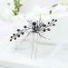 Bride Wedding Black Hair Pins | Bridal Hair Accessories for Women & Girls - HP054 - Buy Online on GoSupps.com