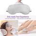 Weighted Lavender Eye Mask for Pain Relief - Hot & Cold Therapy Sleep Mask for Men & Women - Aromatherapy Eye Pillow for Dry Eyes, Migraines, Sinus Pain - Gray - Buy Online on GoSupps.com
