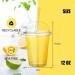 NUZEKY Plastic Smoothie Cups with Dome Lids - 50 Pack 12 OZ Clear Plastic Cups for Milkshakes Smoothies Iced Coffee - Strong Reusable Cups - Buy Online on GoSupps.com