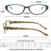 2 Pack Cat Eye Blue Light Blocking Reading Glasses for Women - 3.5x Magnification - Anti Glare UV Computer Eyeglasses - Blue & Brown - Buy Online on GoSupps.com