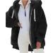 Buy Hanxiulin Women's Fleece Jacket - Warm Hooded Plush Bomber Coat for Winter - Stylish & Cuddly Black Parka - Buy Online on GoSupps.com