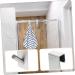 DOITOOL 4 Pcs Bathroom Door Hook Towel Hooks Hat Hooks Over The Door Towel Hook Bathroom Hanger Scarf Letter 17.8X4CMx2pcs Silverx2pcs - Buy Online on GoSupps.com