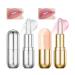 2Pcs Glimmer Crystal Jelly Color Changing Lipstick Long Lasting Nourishing Moisturizing Magic PH Natural Chapstick Lip Balm Hydrate & Plump Pink Shimmer Lipstick(01#+03#)