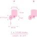 Dalber Unicorns Children's Wall Lamp - Pink Animal Light for Kids' Room | Stylish Lampshade - Buy Online on GoSupps.com