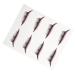 LALAFINA 4 Pairs of Long False Eyelash Eye Makeup Stickers Strip Eyelashes Eyeliner Strip Stickers Sticky Sticky Eyeliner for Men Plastic Lip Gloss Missing Undress