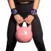 Womens Wrist Wraps with Thumb Loops - 12 Professional Grade - Support Brace for Weightlifting, Powerlifting - Black/Purple - Buy Online on GoSupps.com