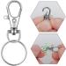 IPXEAD 100PCS Key Chain Clip Hooks  Swivel Clasps Lanyard Snap Hook  Keychain Hooks for Lanyard Key Rings Crafting silver Silver 1.4incnhes/100Pack - Buy Online on GoSupps.com