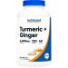 Nutricost Turmeric + Ginger Capsules with Bioperine 2400mg Per Serving 120 Capsules - GMO-Free Gluten-Free 40 Servings