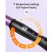 Conical Curling Wand 3/4-1 1/4 Ceramic Curling Iron | Clamp-Free, Digital Controls, 9 Heat Settings | Black/Purple - Buy Online on GoSupps.com