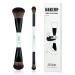 Jessup Brush Set Make Set 2Tlgs MakeUp Brush 4-in-2 Duo-Ende Brush Basis Collection Foundation Contour Highlighter eyeshadow brush light Zyan T502 C-2STK