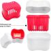 Hioph Denture Bath Box Denture Cleaner Toothbrush Case Denture Box with Rinsing Basket Denture Retainer Care Cleaner Cup Container for Travel Soaking and Cleaning Dentures Pink Pink 2 Piece Set - Buy Online on GoSupps.com