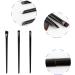 Tabanzhe 3 Pieces Eyeliner Brush Kit - Makeup Accessories Lightweight Portable Hold Comfortable Makeup Tools Suitable for Eyeliner Eyebrow Brush(Black) - Buy Online on GoSupps.com