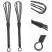 Homoyoyo Fouet M langeur En Plastique Noir Pour Teinture Capillaire 5 Pi ces Mini Outils Multifonctionnels Pour M langer Couleurs Cheveux Cuisine - Buy Online on GoSupps.com