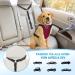 Slowton Adjustable Dog Seat Belt for Car - 2PC Headrest Restraint with Reflective Rubber Band - Safe Travel for Dogs - Buy Online on GoSupps.com
