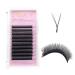 Y eyelash extensions D CURL .07mm prefabricated volume 2D fan eyelash extensions .07 mix yy type soft artificial eyelashes long stem 12mm accessories of emeda (d 12mm) 1 piece (1 Pack)