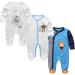 MAMIMAKA Baby Rompers Pajamas Cotton Jumpsuit | 6-9 Months | Long Sleeve Footed Bodysuits | 3-Piece Set - Buy Online on GoSupps.com