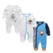 MAMIMAKA Baby Rompers Pajamas Cotton Jumpsuit Boys Girls Sleepsuit Long Sleeve Footed Bodysuits One-Piece Outfits 3-6 Months Three Pieces-10