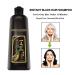 FVQUHVO Instant Black Hair Shampoo 3-in-1 with Natural Herb Ingredients - 500ML - Ideal for Gray Hair Coverage for Men & Women - Buy Online on GoSupps.com