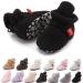 Sonsage Infant Baby Girls Boys Snow Boots Soft Anti-Skid Sole Ankle Premium Booties Newborn Toddler Prewalker Winter Warm Crib Shoes 12-18 Months A01 Black