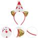WOFASHPURET Christmas Headband Sequin Santa Claus Headband Christmas Party Costume Headbands Novelty Ear Hair Hoop Holiday Party Favor - Buy Online on GoSupps.com