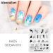 Alexnailart Ocean Mermaid Shell Nail Stamping Plates - DIY Nail Design Templates & Transfer Tools - Perfect for Manicure - Buy Online on GoSupps.com
